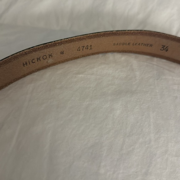 Black Saddle Leather Belt size 34 - Picture 2 of 3